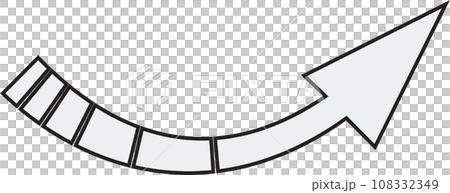 Arrow_with outline, white painting Arrow_with outline, white painting 108332349