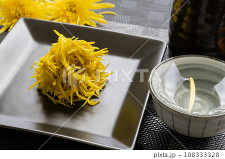 食用菊 酢の物 酒 食用菊 酢の物 酒 108333328