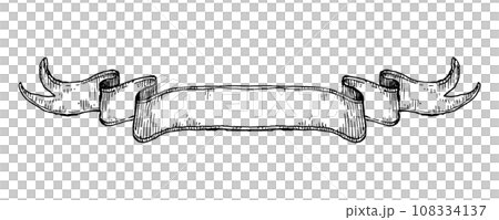 Cute antique ribbon frame 108334137