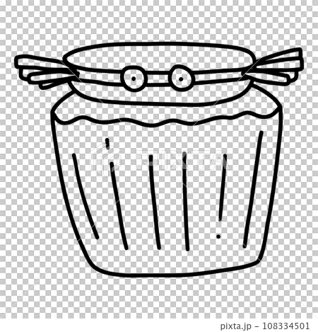 Halloween spider cupcake drawing 108334501