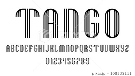 Set of alphabets font letters and numbers 108335111