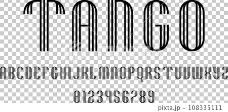 Set of alphabets font letters and numbers 108335111