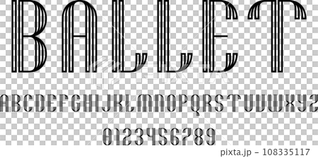 Set of alphabets font letters and numbers Set of alphabets font letters and numbers 108335117