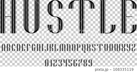 Set of alphabets font letters and numbers Set of alphabets font letters and numbers 108335119