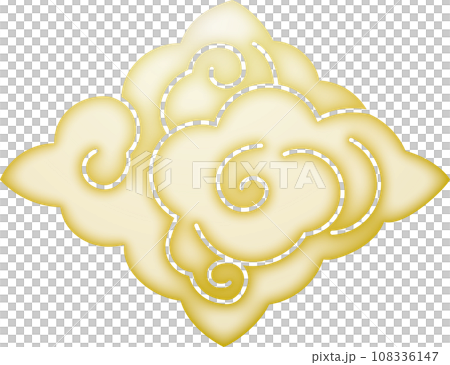 家紋　雲菱【金色】 108336147