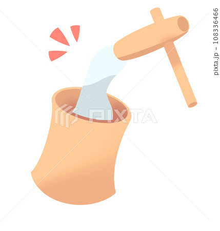 餅つきのイラスト(エフェクトあり) 餅つきのイラスト(エフェクトあり) 108336466