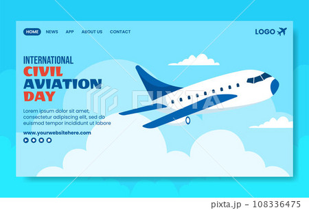 Civil Aviation Day Social Media Landing Page Cartoon Hand Drawn Templates Background Illustration Civil Aviation Day Social Media Landing Page Cartoon Hand Drawn Templates Background Illustration 108336475
