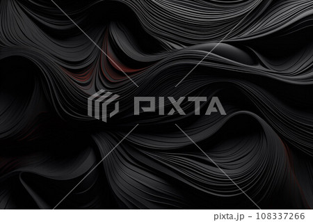 A Striking Black and Red Background With Mesmerizing Wavy Patterns Generative AI. Created With Generative AI Technology 108337266