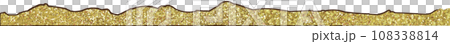 Illustration material snow snow field hand drawn gold 108338814