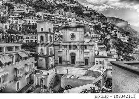 Church of Santa Maria Assunta, iconic landmark in Positano, Italy 108342113