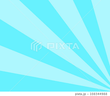 放射状に伸びる水色の線の背景素材 - シンプルな300×250px比率の目立つバナー 108344988