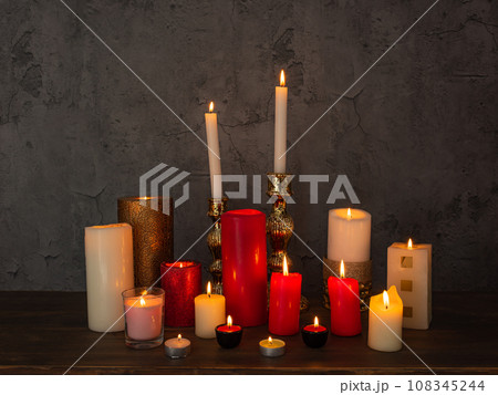 Candle, candle light composition different rituals 108345244