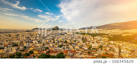 Cityscape of Athens from Acropolis 108345620