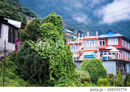 Guesthouses in Annapurna circuit, Nepal Guesthouses in Annapurna circuit, Nepal 108345774