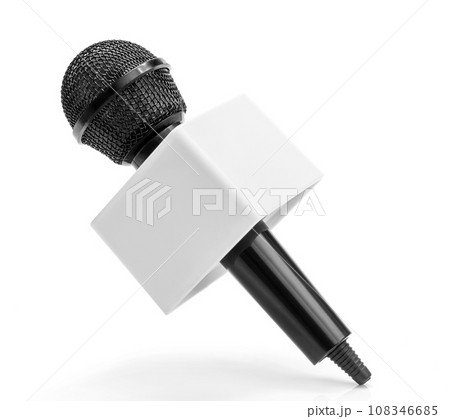 Black wireless microphone 108346685