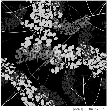 Beautiful paper art seamless pattern with flowers. Summer vector illustration. Spring floral vector Beautiful paper art seamless pattern with flowers. Summer vector illustration. Spring floral vector 108347363