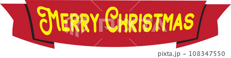 The merry christmas tag for holiday concept 108347550