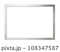 シルバーの額縁 銀色のフレーム 108347587