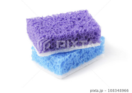 Photo Dish Sponge That Consists Pink Stock Photo 1065866921