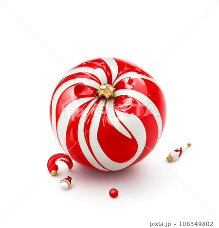 Christmas Gift  Festive Socks and Sweet Candy Decorations, Generative Ai 108349802