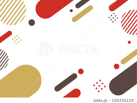 和テイストの幾何学パターンの背景素材 和テイストの幾何学パターンの背景素材 108350229