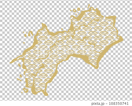 和パターンの四国のイラスト素材 108350741