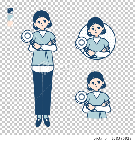 一位針織背心女子思考答案的插圖 108350925