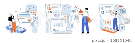 Authentication. Vector illustration. Authentication is essential for verifying identity user Identification plays crucial role in establishing user privacy Ensuring secure environment is paramount 108351046