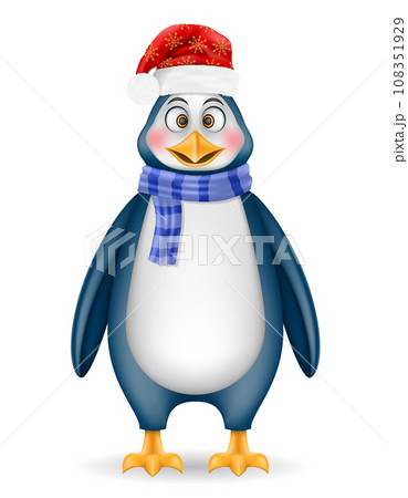 christmas penguin new year holiday symbol vector illustration 108351929