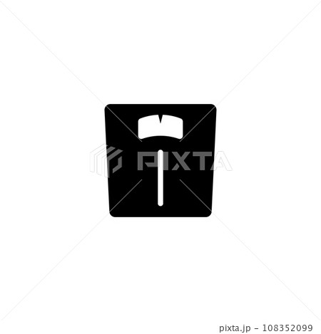 Floor Diet Scales, Bathroom Weight Scale. Flat Vector Icon illustration. Simple black symbol on white background. Floor Diet Scales, Bathroom Scale sign design template for web and mobile UI element. Floor Diet Scales, Bathroom Weight Scale. Flat Vector Icon illustration. Simple black symbol on white background. Floor Diet Scales, Bathroom Scale sign design template for web and mobile UI element. 108352099