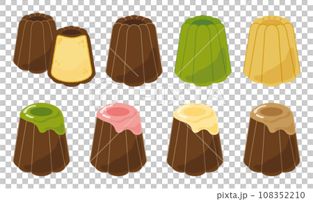 いろいろなカヌレのセット 108352210