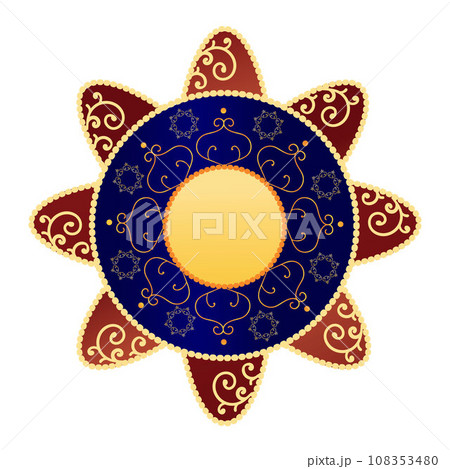 Happy Navratri. Garba Night mandala poster for Navratri Dussehra festival of India. Happy Navratri. Garba Night mandala poster for Navratri Dussehra festival of India. 108353480