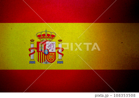 Spanish flag on paper background Spanish flag on paper background 108353508