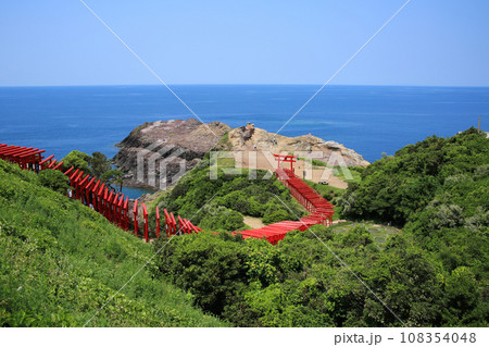 山口県長門市　元乃隅神社の百本鳥居 108354048