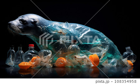 プラスチックゴミ「AI生成画像」 108354958
