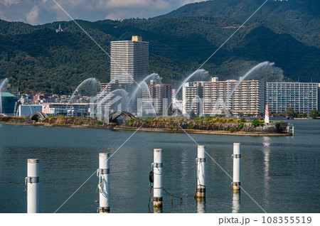 びわ湖花噴水　大津市　大津港　 108355519