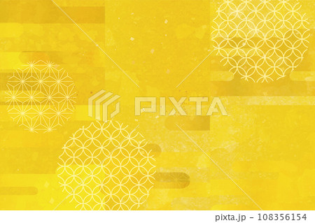 金色の和風イラスト背景 108356154
