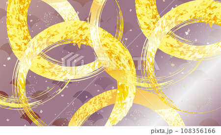 金色の和風イラスト背景 金色の和風イラスト背景 108356166