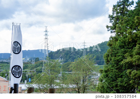 関ケ原合戦 徳川家康最初陣地(桃配山)からの眺め 関ケ原合戦 徳川家康最初陣地(桃配山)からの眺め 108357584