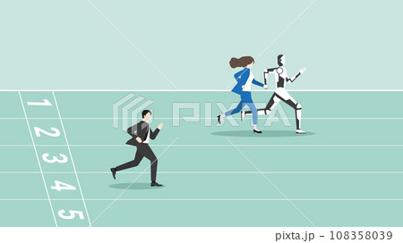 AI technology concept of business assistant, consultant, and support. 108358039