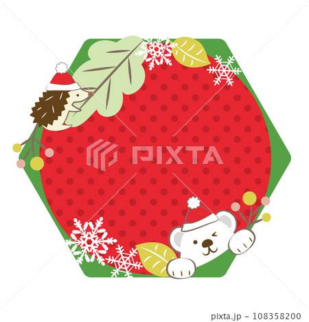 冬の見出し　クリスマス　文字なし 108358200