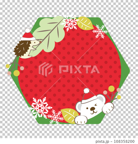 冬の見出し　クリスマス　文字なし 108358200