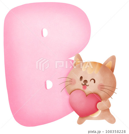 Kawaii cat alphabet for valentine a to z Kawaii cat alphabet for valentine a to z 108358228