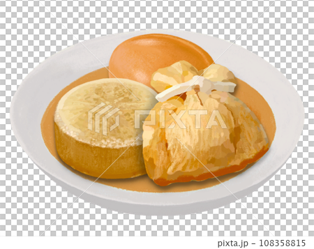 Oden (radish, boiled egg, mochi purse) 108358815