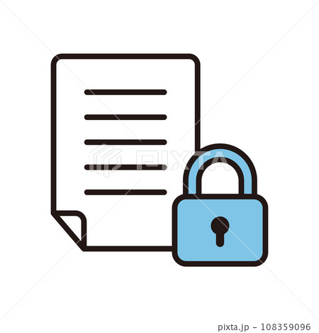 鍵　資料　書類　南京錠　アイコン 108359096