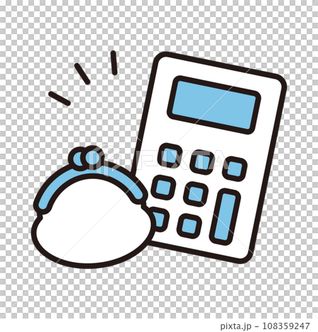 財布 お金 電卓 財布 お金 電卓 108359247