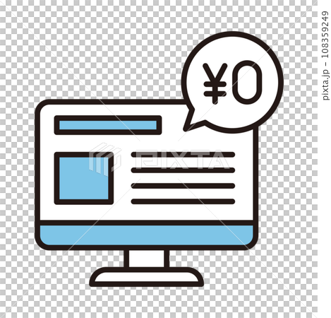 パソコン　無料　アイコン 108359249
