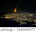 飛行機から見た夜景／国内線 108360477