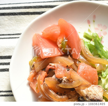 サバのヘルシートマト煮 血管をきれいにしたいかたへ サバのヘルシートマト煮 血管をきれいにしたいかたへ 108361405