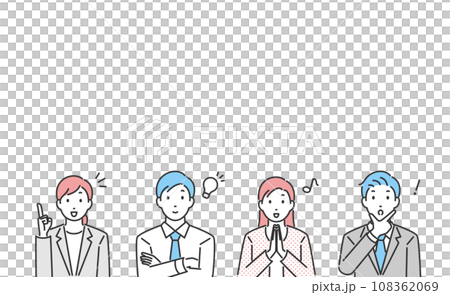 Business person with an inspired expression 108362069